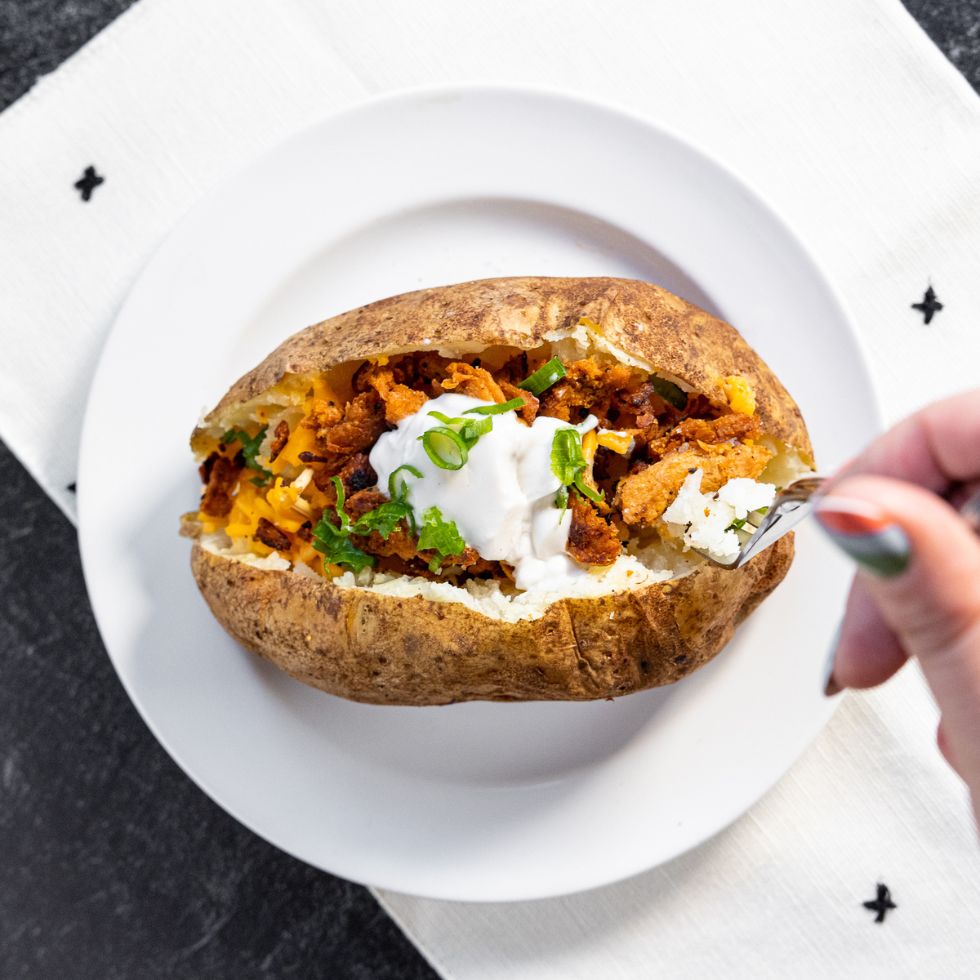 Barvecue Loaded Baked Potatoes  