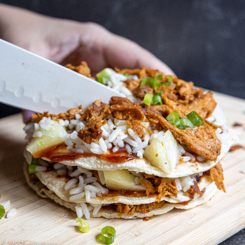 Hawaiian Barvecue Tortilla Stacks  