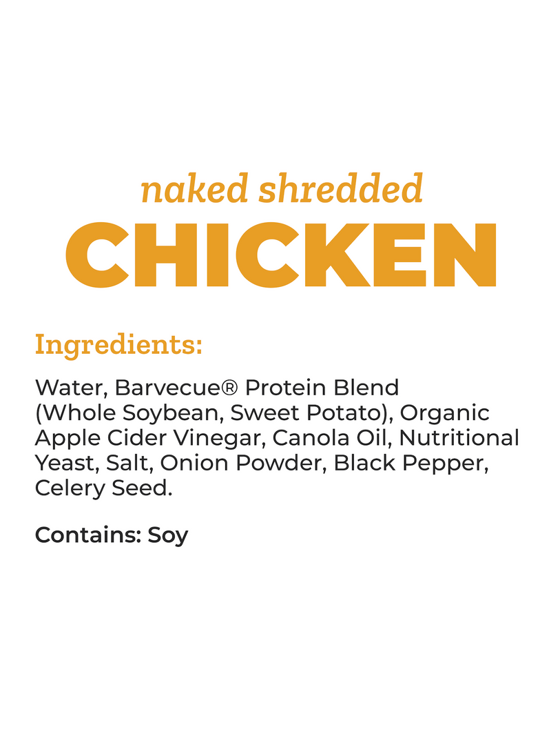 Barvecue Naked Shredded Chicken, 6/10oz